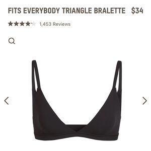 SKIMS FITS EVERYBODY TRIANGLE BRALETTE